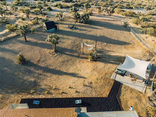 58250 Sierra Vista Dr, Yucca Valley, CA 92284 - bird's eye view of a desert landscape