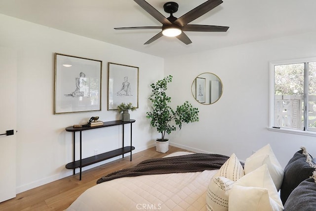 9864 Van Ruiten St, Bellflower, CA 90706 - bedroom with wood finished floors and baseboards