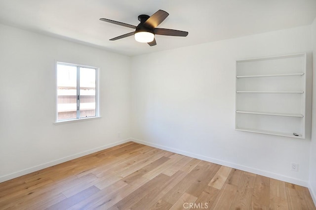 9864 Van Ruiten St, Bellflower, CA 90706 - empty room featuring light wood-type flooring and ceiling fan