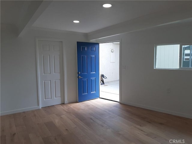 9864 Van Ruiten St, Bellflower, CA 90706 - foyer featuring wood finished floors and recessed lighting
