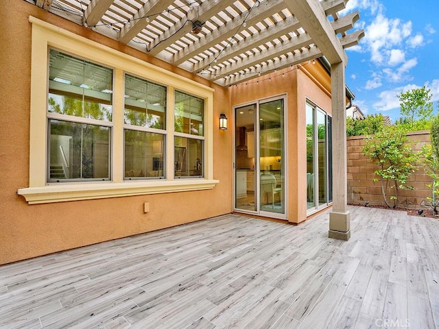 159 Frazier, Irvine, CA 92620 - wooden terrace with a pergola