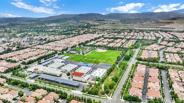 159 Frazier, Irvine, CA 92620 - aerial view of property and surrounding area with nearby suburban area and a mountain backdrop