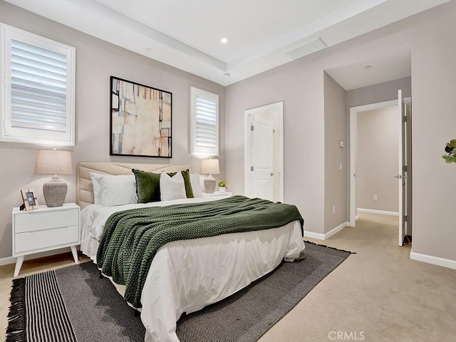 159 Frazier, Irvine, CA 92620 - bedroom featuring baseboards, light colored carpet, and recessed lighting