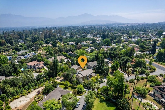 1377 Knoll Rd, Redlands, CA 92373 - aerial view of residential area with a mountain backdrop