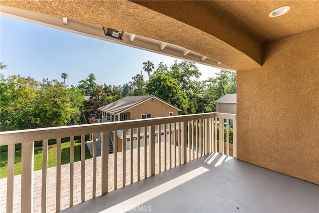 1377 Knoll Rd, Redlands, CA 92373 - balcony with view of wooded area