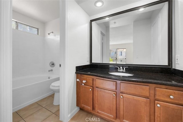 1995 Las Colinas Cir Unit 301, Corona, CA 92879 - full bathroom with tile patterned floors, vanity, and washtub / shower combination