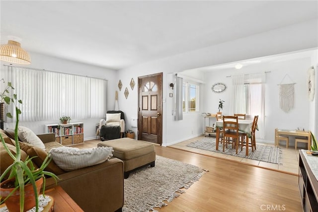 2129 N Pepper St, Burbank, CA 91505 - living area with light wood-style floors and baseboards