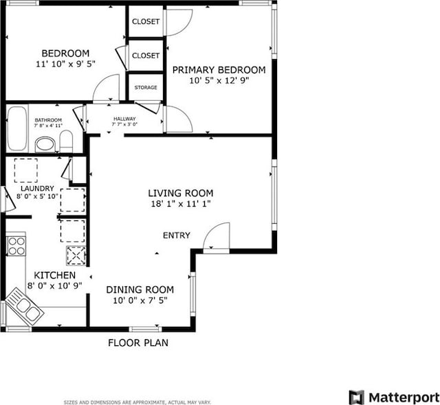 2129 N Pepper St, Burbank, CA 91505 - home floor plan