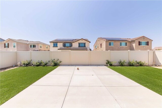 29485 Whitewood St, Menifee, CA 92584 - fenced backyard with a patio and a residential view