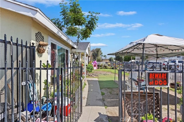 2427 Chanslor St, Pomona, CA 91766 - view of patio / terrace with a gazebo and a gate