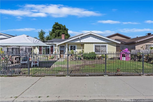 2427 Chanslor St, Pomona, CA 91766 - ranch-style house with a chimney