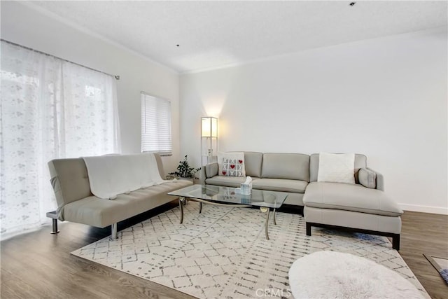 330 California St Unit F, Arcadia, CA 91006 - living area with wood finished floors and crown molding