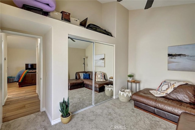 41555 Avenida De La Reina, Temecula, CA 92592 - sitting room with carpet floors and a ceiling fan