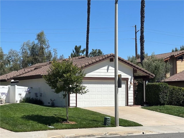 41555 Avenida De La Reina, Temecula, CA 92592 - view of front of house with a tiled roof, a garage, and concrete driveway