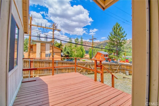 1131 Apple Ave, Wrightwood, CA 92397 - deck featuring a fenced backyard