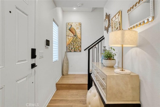 27723 S Grandview Way, San Pedro, CA 90732 - foyer entrance with light wood finished floors and recessed lighting