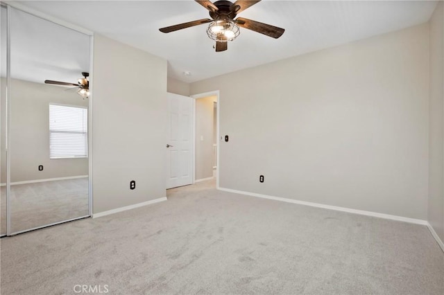 31713 Pompei Ln, Winchester, CA 92596 - unfurnished bedroom with carpet, a closet, and a ceiling fan