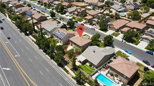 31713 Pompei Ln, Winchester, CA 92596 - aerial view of residential area with a pool