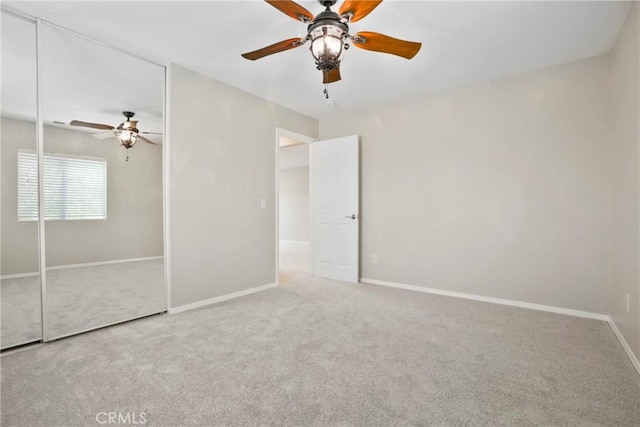 31713 Pompei Ln, Winchester, CA 92596 - unfurnished bedroom with carpet flooring, a closet, and ceiling fan