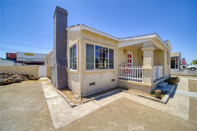 503 California Ave, Needles, CA 92363 - view of front of property with crawl space and a chimney