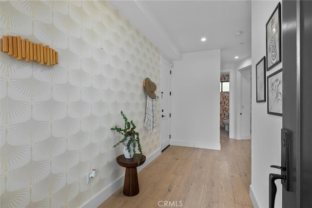 2004 Grant Ave Unit B, Redondo Beach, CA 90278 - hall with light wood finished floors and recessed lighting