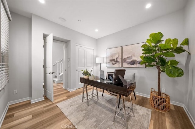 206 Milky Way, Irvine, CA 92618 - office with wood finished floors, baseboards, and recessed lighting