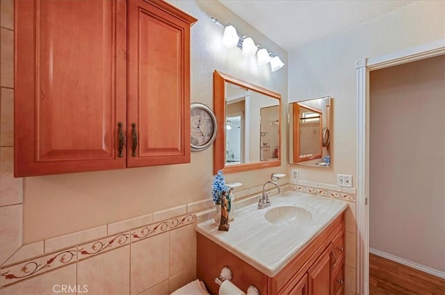 21332 Silver Spur Ln, Wildomar, CA 92595 - bathroom featuring vanity and wood finished floors