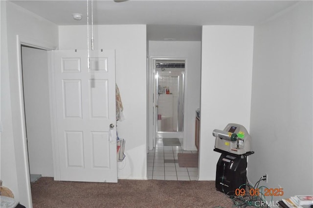 11584 Oak St, Apple Valley, CA 92308 - hall featuring tile patterned floors and carpet flooring