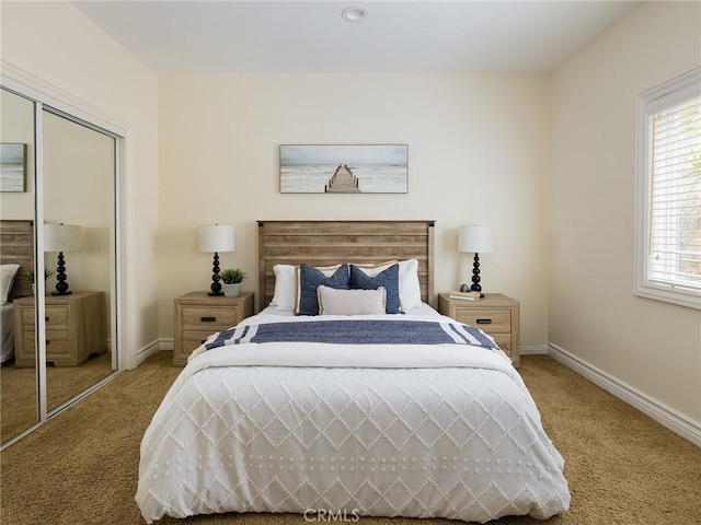 120 Via Alameda, Redondo Beach, CA 90277 - bedroom featuring carpet floors, baseboards, and a closet