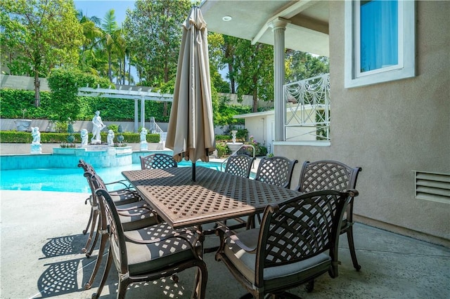 15850 Arbela Dr, Whittier, CA 90603 - fenced backyard featuring outdoor dining area and a patio area