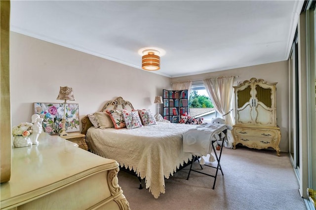 15850 Arbela Dr, Whittier, CA 90603 - bedroom with ornamental molding and light colored carpet