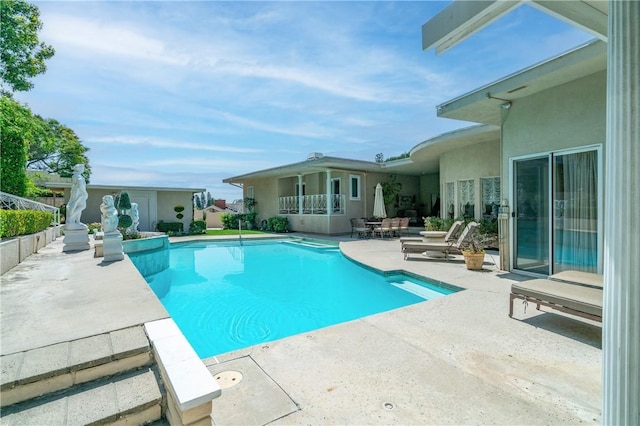 15850 Arbela Dr, Whittier, CA 90603 - view of pool featuring a patio