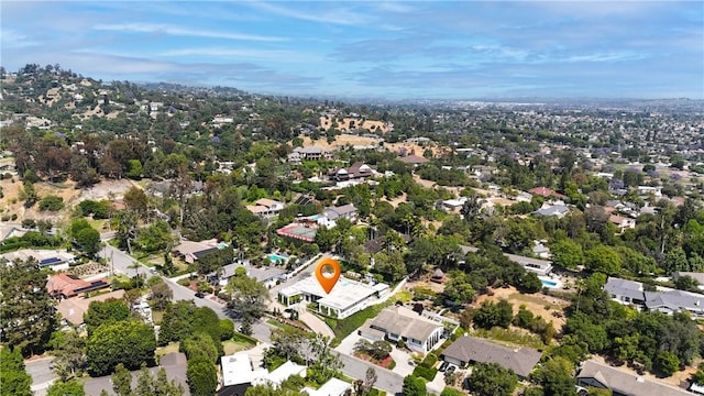 15850 Arbela Dr, Whittier, CA 90603 - aerial overview of property's location with nearby suburban area