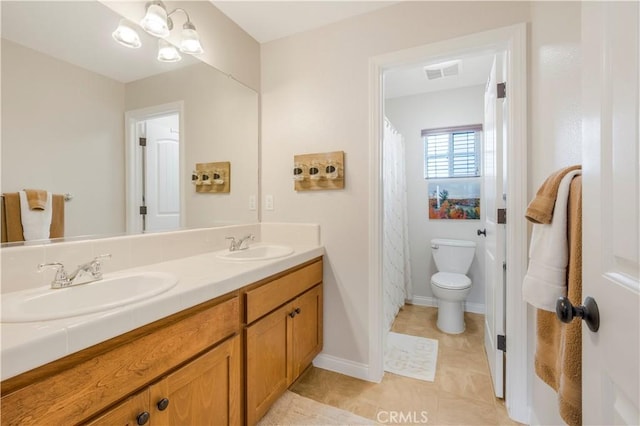 3822 Jupiter Ave, Lompoc, CA 93436 - full bathroom with double vanity and tile patterned flooring
