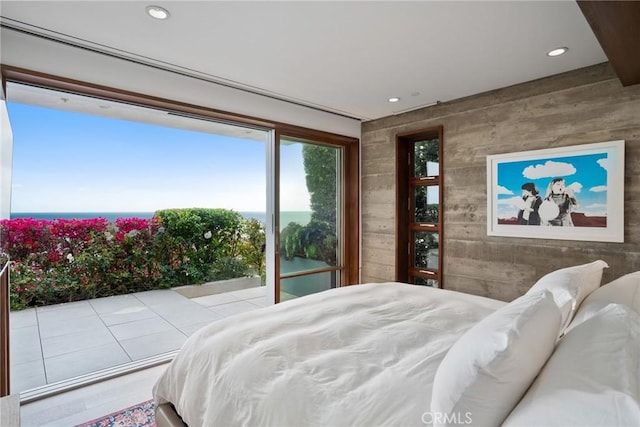 2517 Iris Way, Laguna Beach, CA 92651 - bedroom with a water view and recessed lighting