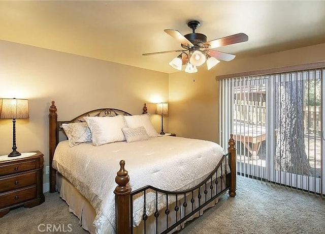 1709 Lassen Way, Pine Mountain Club, CA 93222 - bedroom featuring carpet flooring and ceiling fan