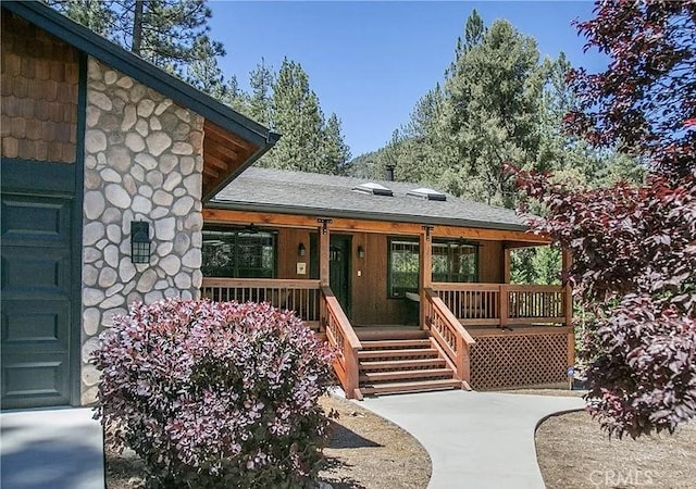 1709 Lassen Way, Pine Mountain Club, CA 93222 - entrance to property with covered porch