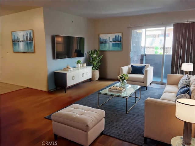 5414 Newcastle Ave Unit 7, Encino, CA 91316 - living room featuring wood finished floors