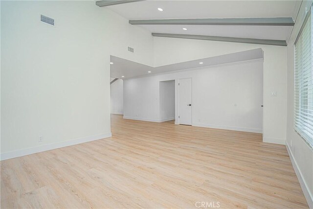 18259 Midbury St, Brea, CA 92821 - empty room featuring light wood-style floors and recessed lighting