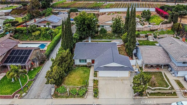 18259 Midbury St, Brea, CA 92821 - aerial perspective of suburban area