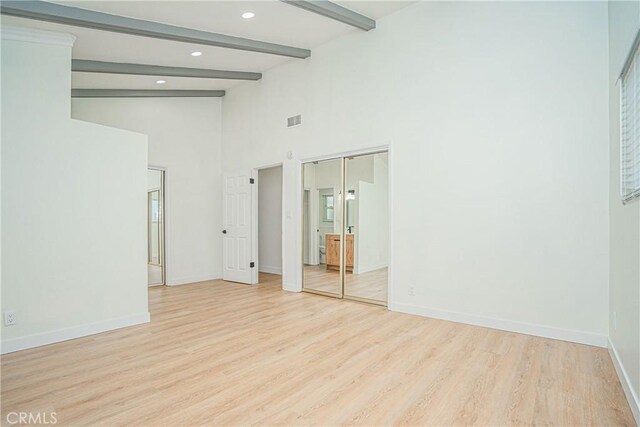 18259 Midbury St, Brea, CA 92821 - empty room with wood finished floors and recessed lighting