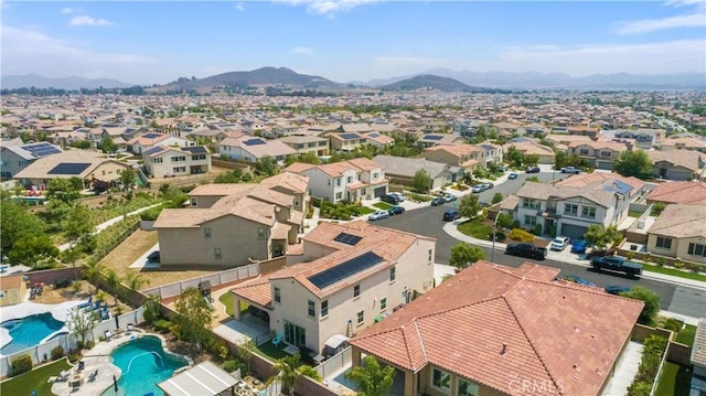 34901 Limecrest Pl, Murrieta, CA 92563 - aerial perspective of suburban area with a mountainous background and a pool