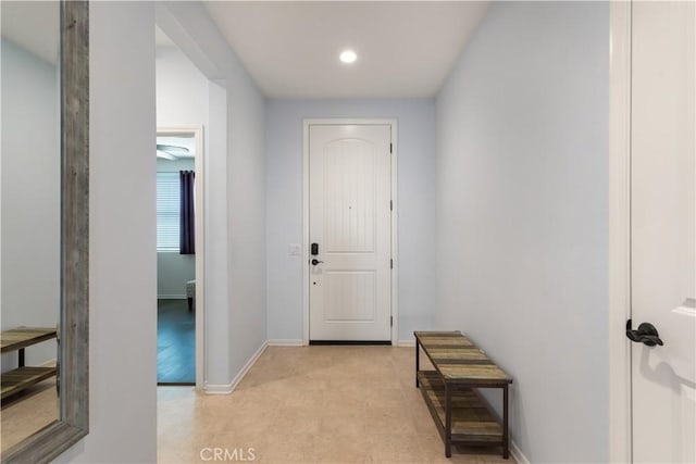 34901 Limecrest Pl, Murrieta, CA 92563 - hallway featuring light floors and recessed lighting