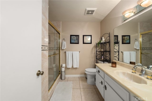 1938 N Quince Way, Upland, CA 91784 - full bath featuring vanity, toilet, tile patterned flooring, and a stall shower