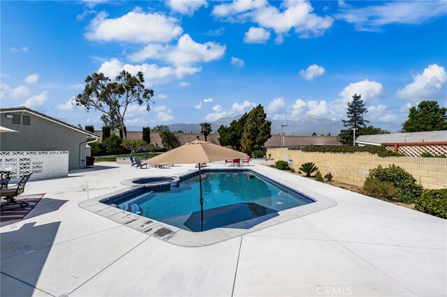 1938 N Quince Way, Upland, CA 91784 - view of pool featuring a patio and a pool with connected hot tub