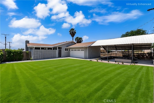 3221 W Jacinto View Rd, Banning, CA 92220 - view of front of house with a garage