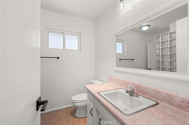3221 W Jacinto View Rd, Banning, CA 92220 - bathroom with vanity and tile patterned flooring
