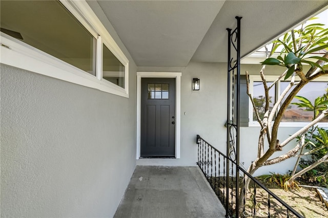 3221 W Jacinto View Rd, Banning, CA 92220 - doorway to property featuring stucco siding