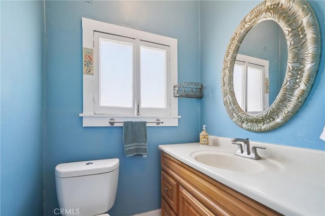 382 N Palomares St, Pomona, CA 91767 - half bathroom with vanity and toilet