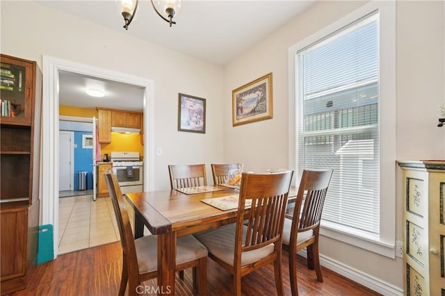 382 N Palomares St, Pomona, CA 91767 - dining room with wood finished floors